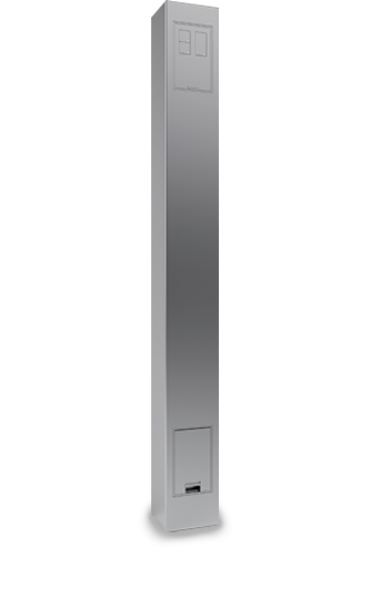 Eclettis Stainless steel turret for flush sockets and switches